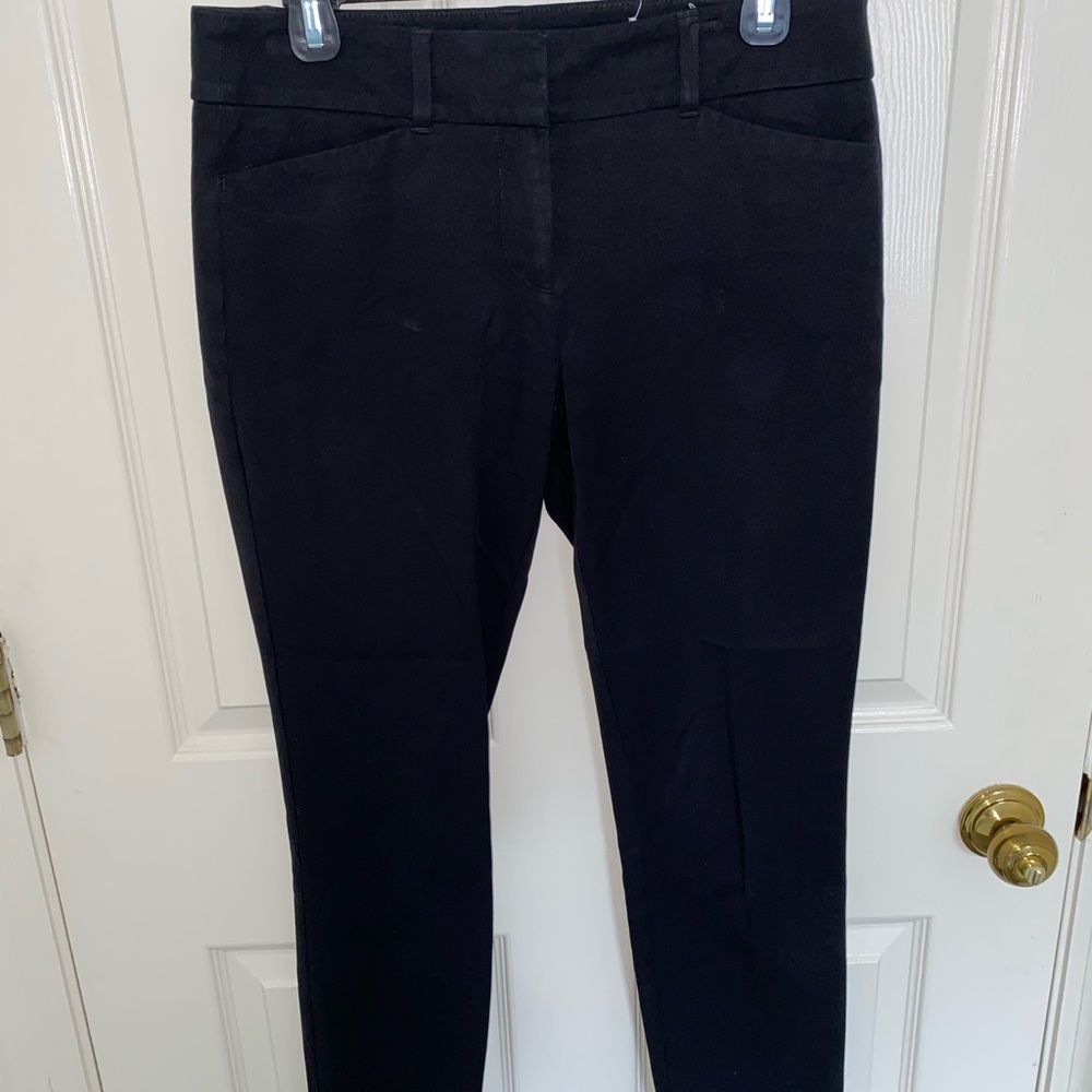Loft modern skinny ankle black dress pants